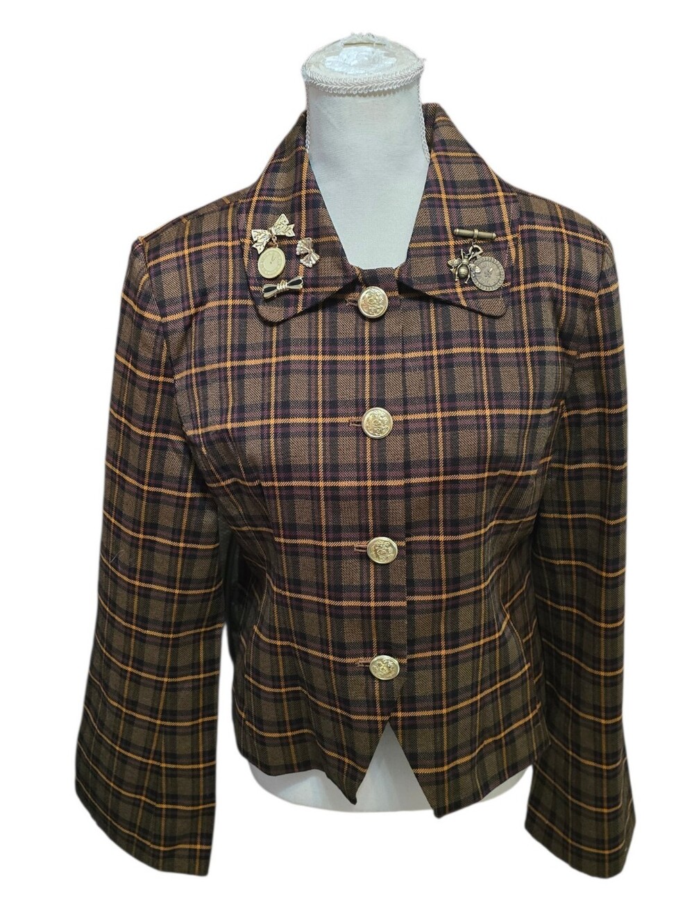 Avec Les Filles Plaid Jacket
